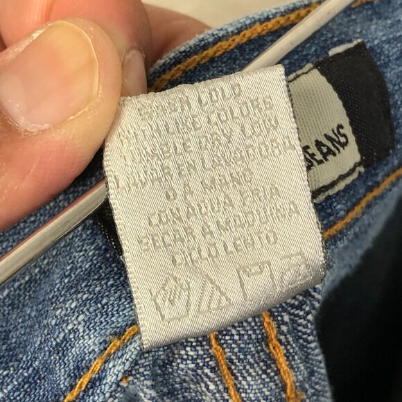 B Jeans Vtg Midi Denim Skirt Women's 4 Cowgirl Western Rodeo Rivets 100% Cotton - Picture 8 of 12